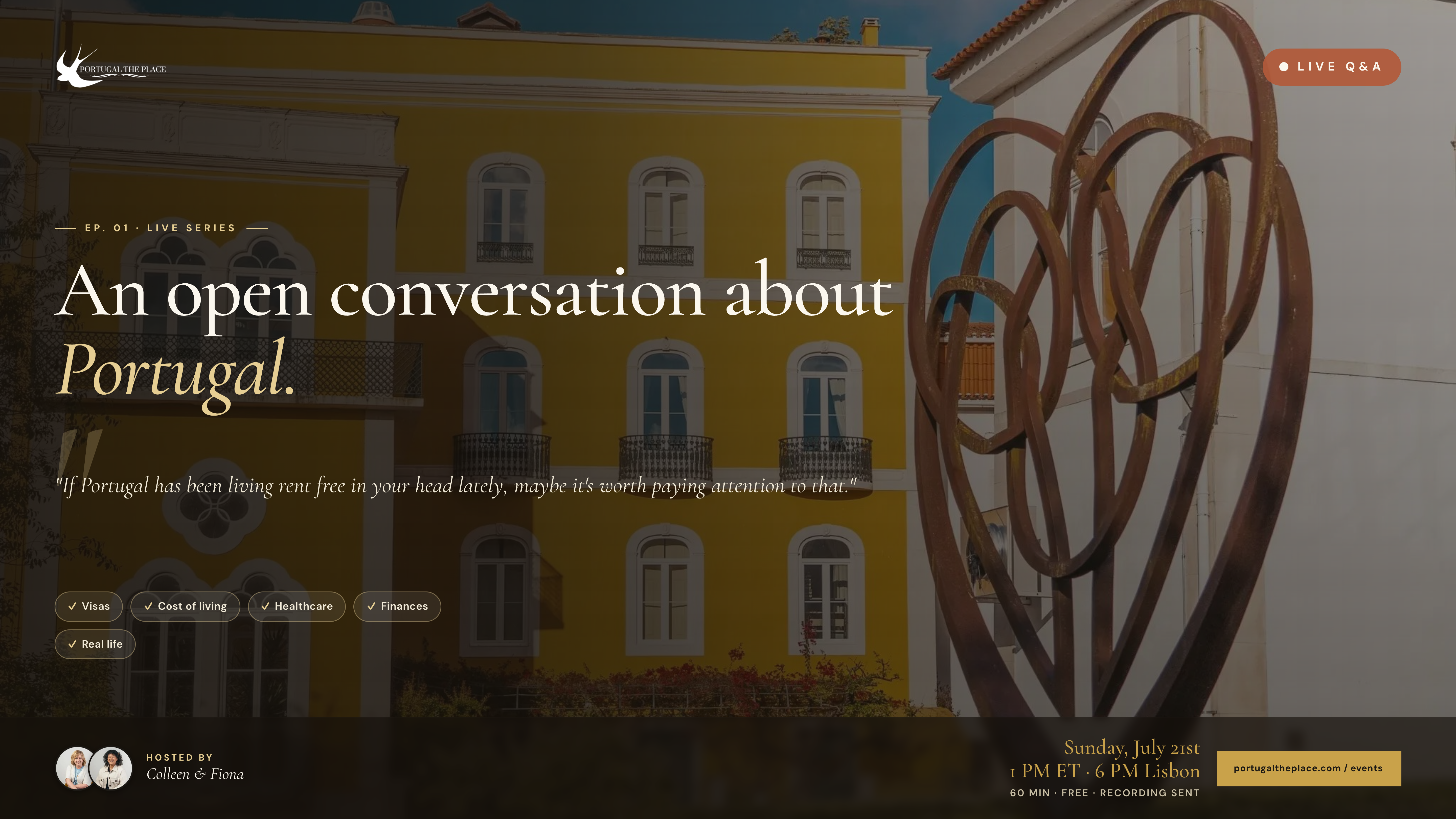 Could Portugal Be Your Next Chapter? Live Q&A